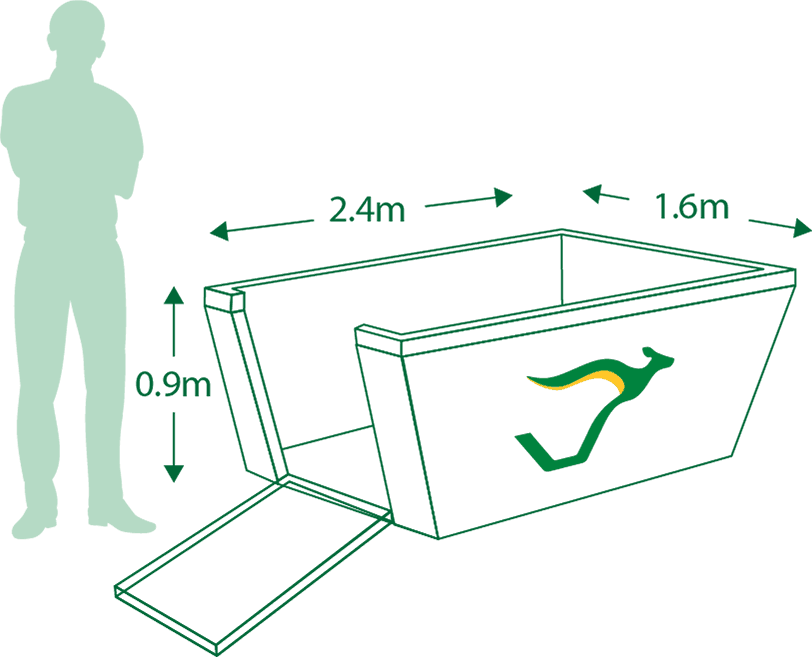 3 Marrel Skip Bin